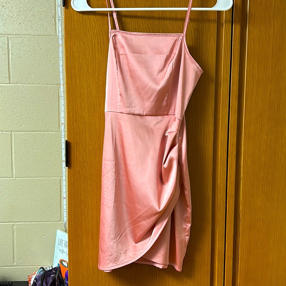 SHEIN satin cock tail dress